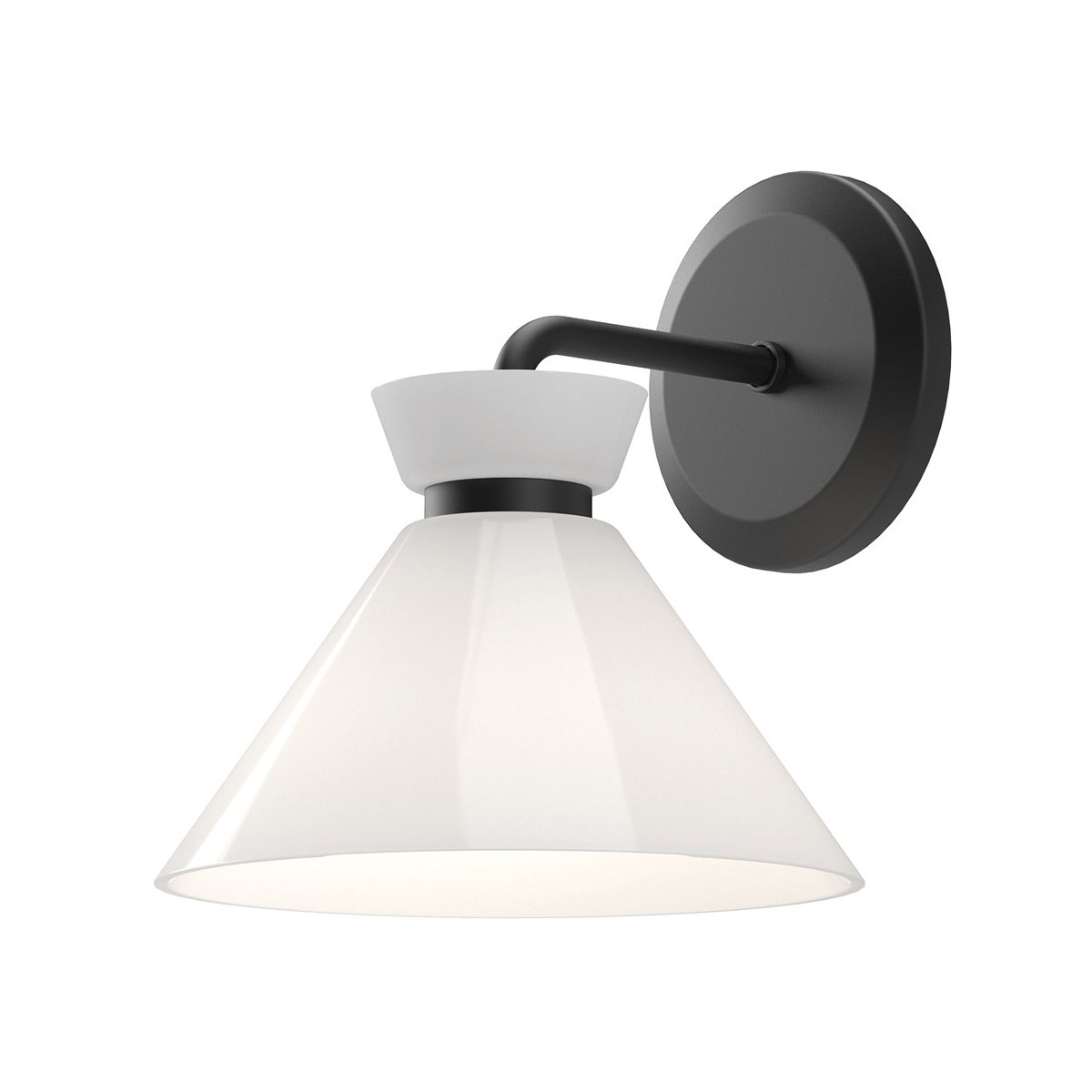 Elstead Lighting Halston Wandleuchte 1-flammig Mattschwarz