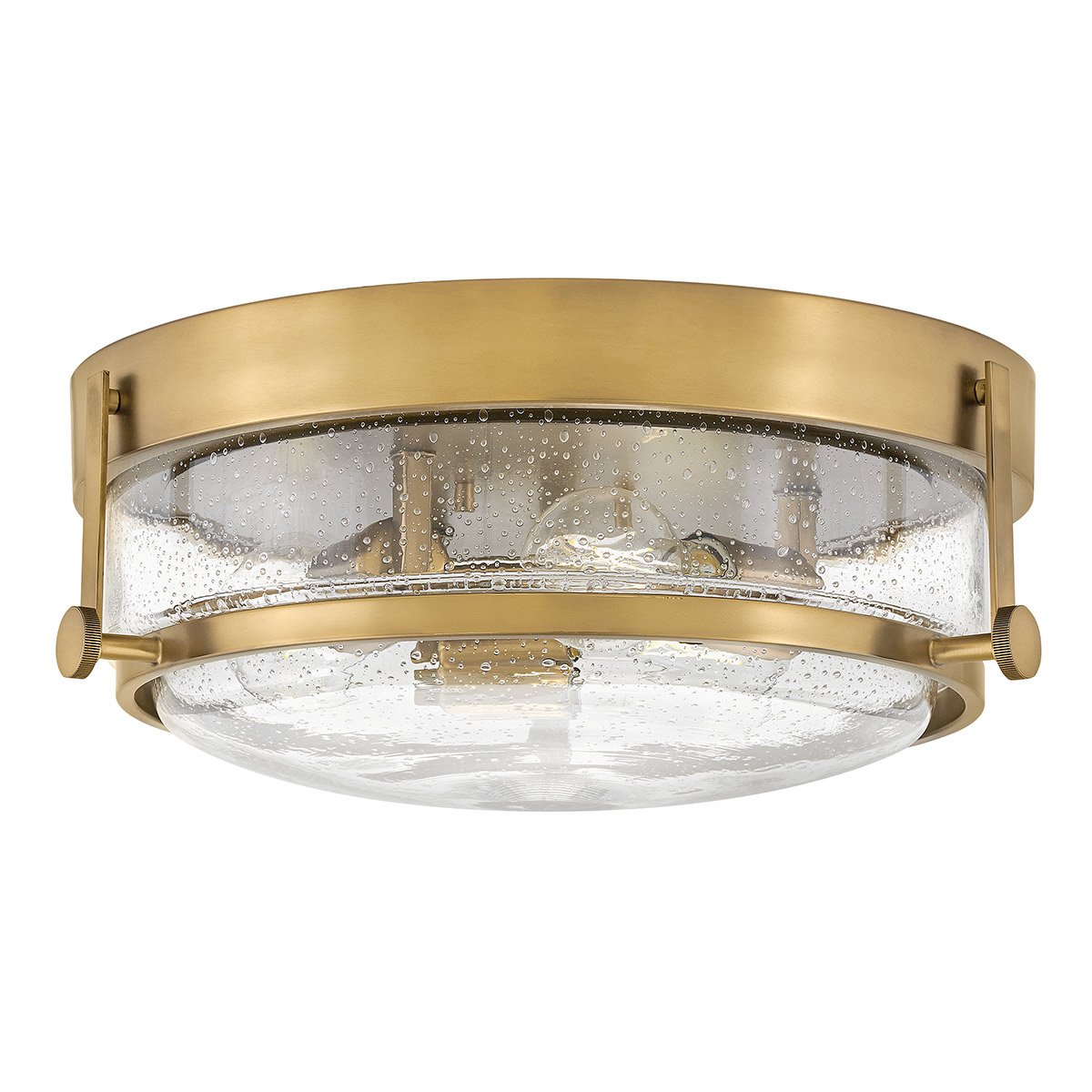 Elstead Lighting Harper Deckenleuchte 3-Light Messing Klarglas E27