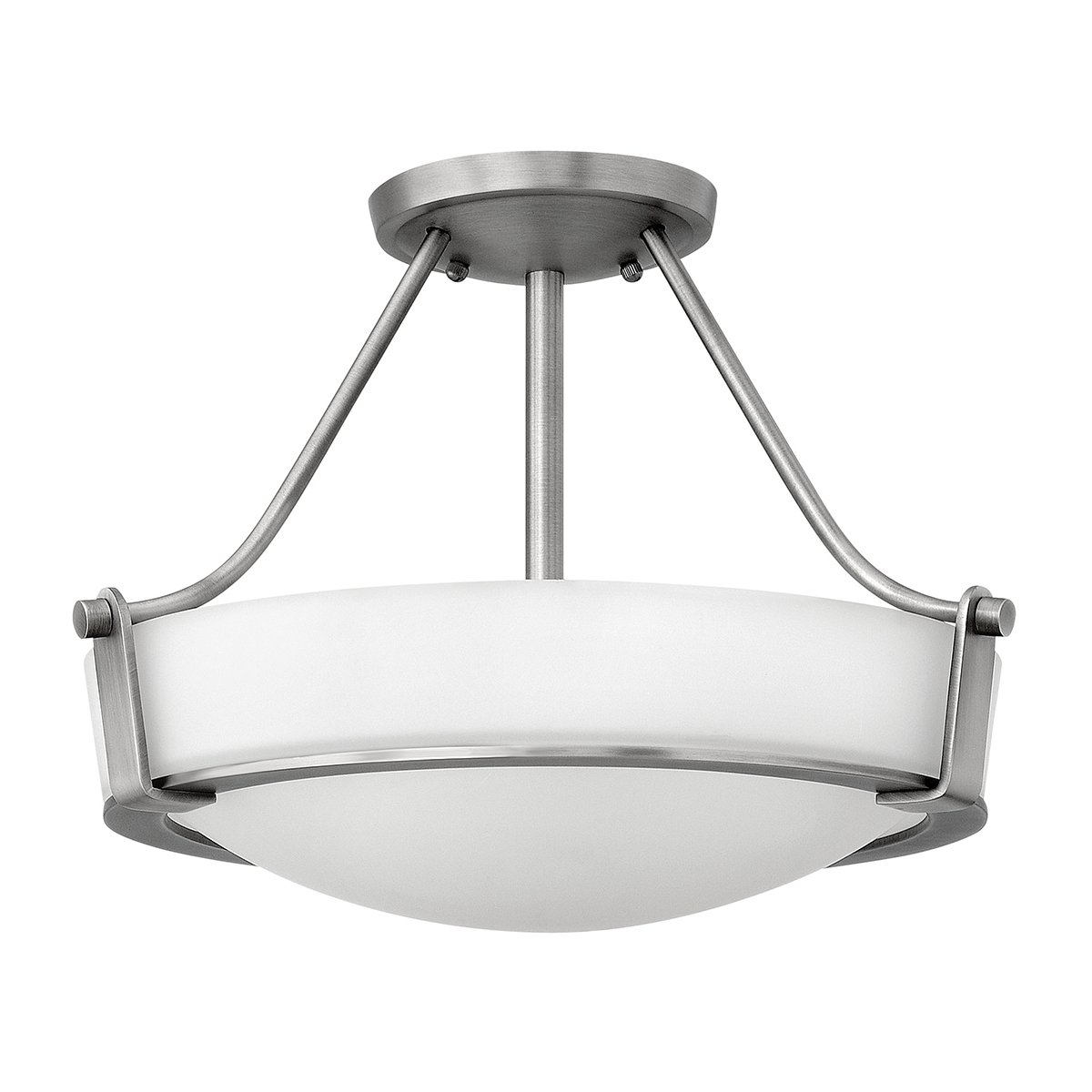 Elstead Lighting Hathaway 2-Light Deckenleuchte Antik Nickel 2-flammig E27 41cm