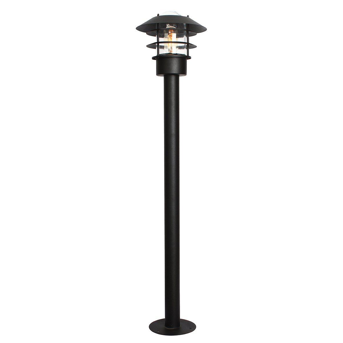 Elstead Lighting Helsingor Pollerleuchte 1-Light Schwarz IP44 E27