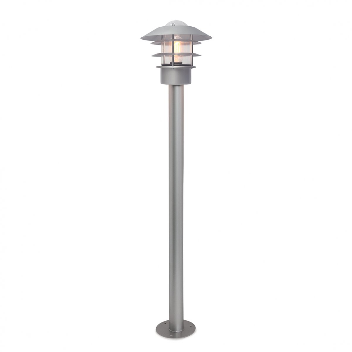 Elstead Lighting Helsingor Pollerleuchte 1-Light Silber IP44 E27