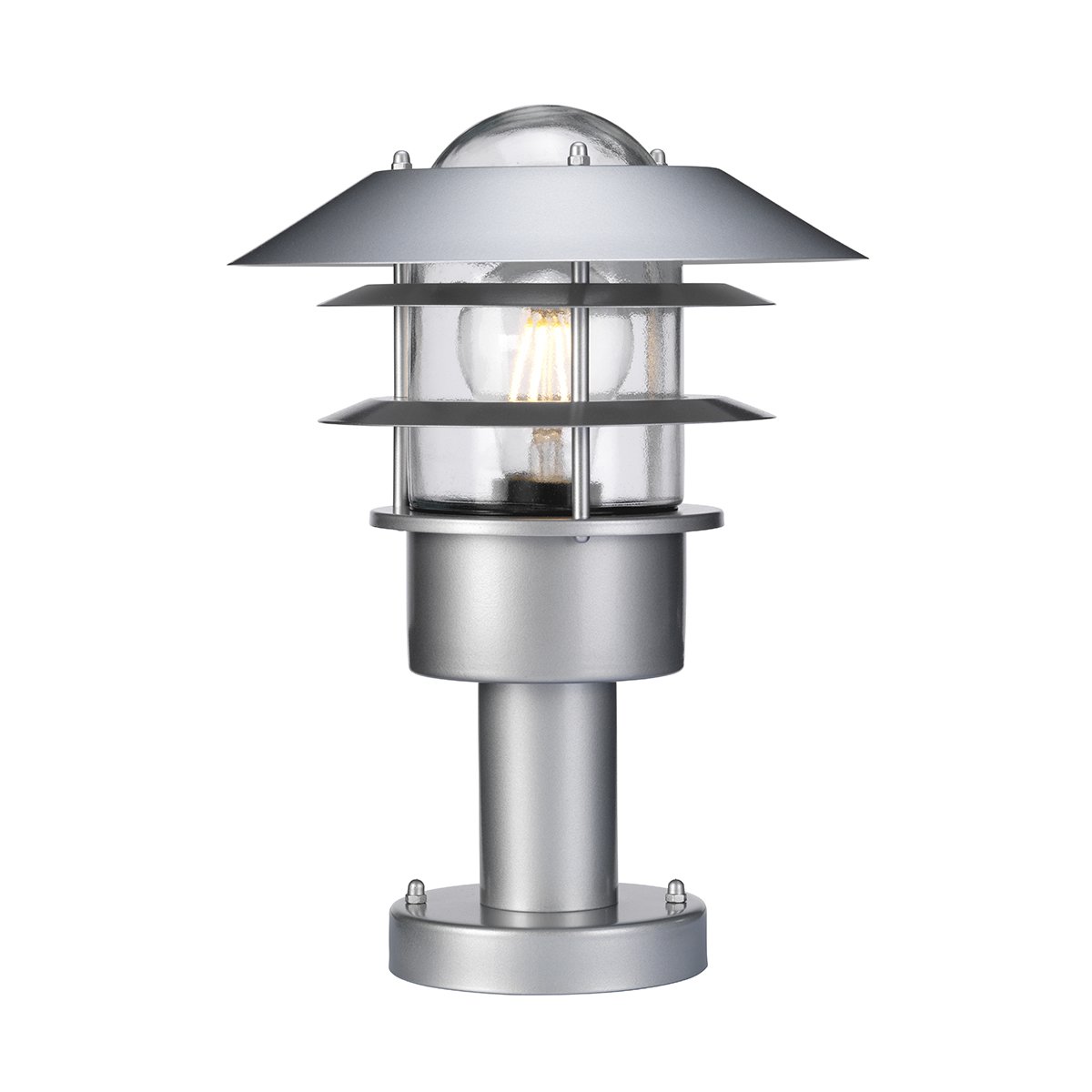 Elstead Lighting Helsingor Sockelleuchte 1-Light Silber IP44 E27