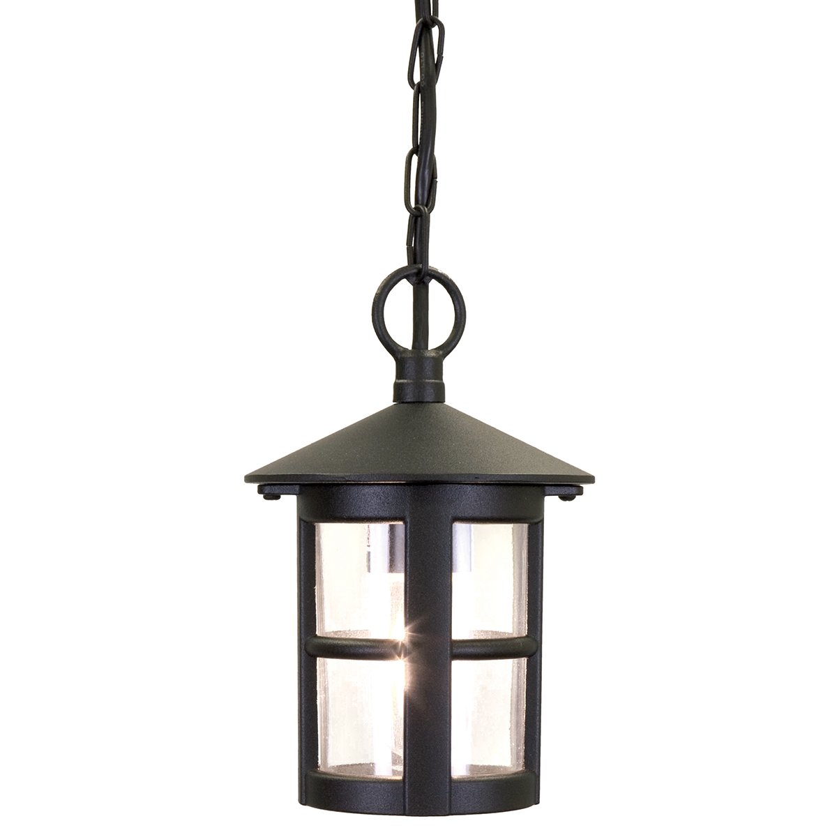 Elstead Lighting Hereford Outdoor 1-Light Pendelleuchte Schwarz E27 IP43