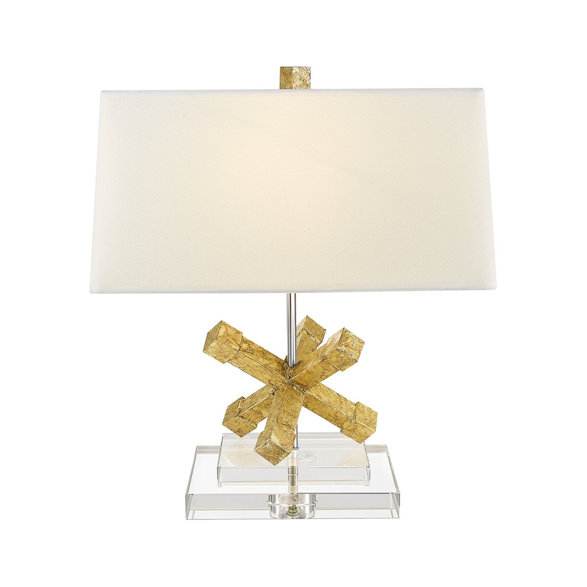 Elstead Lighting Jackson 1-Light Tischleuchte Gold 1-flammig E27 46cm
