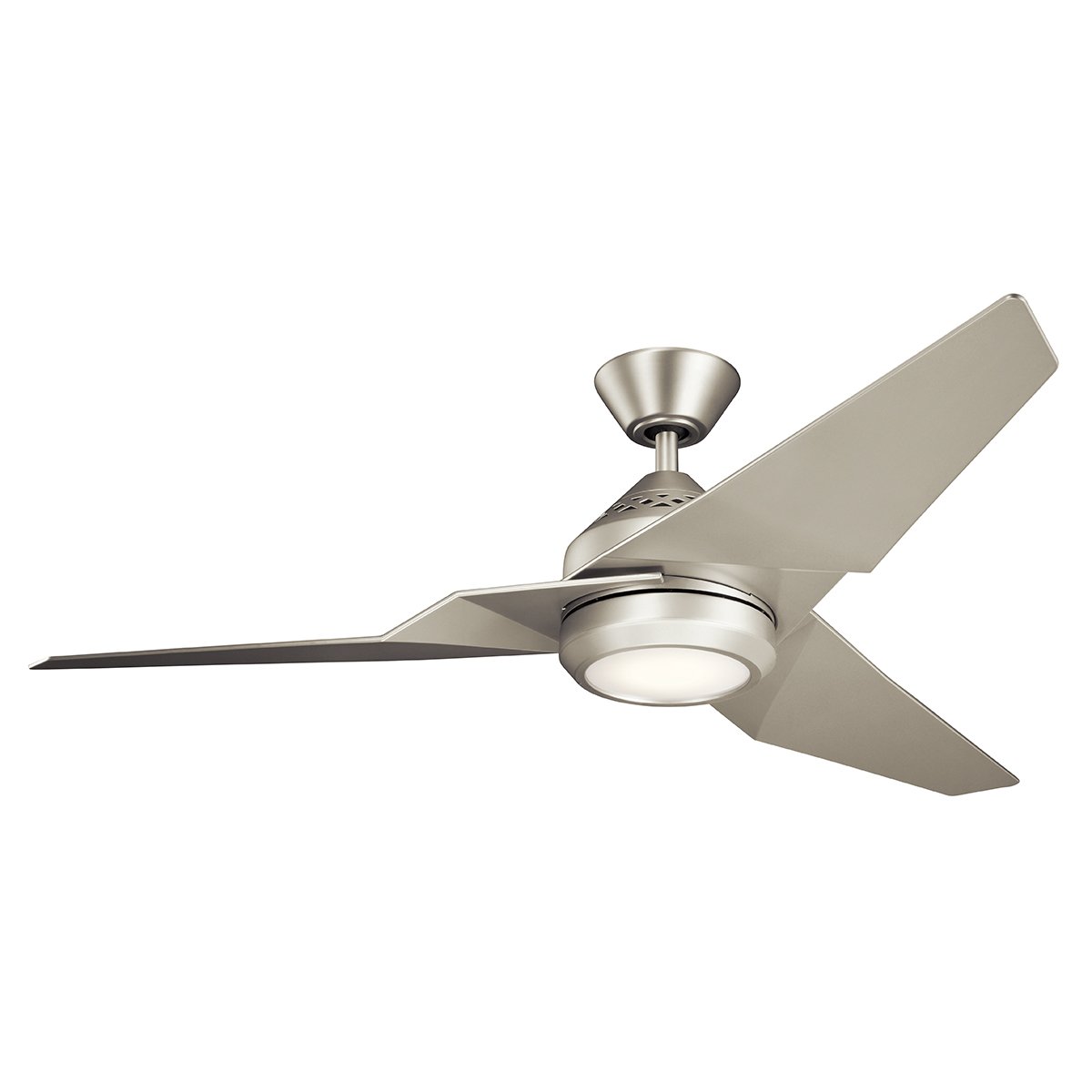 Elstead Lighting Jade Deckenventilator LED Nickel geb�rstet