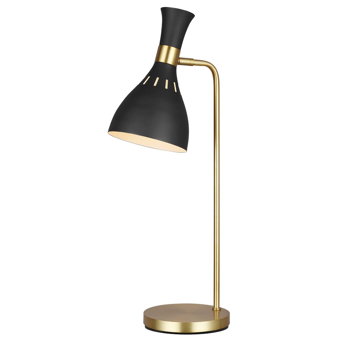 Elstead Lighting Joan 1-Light Tischleuchte Schwarz Gold E27 64cm