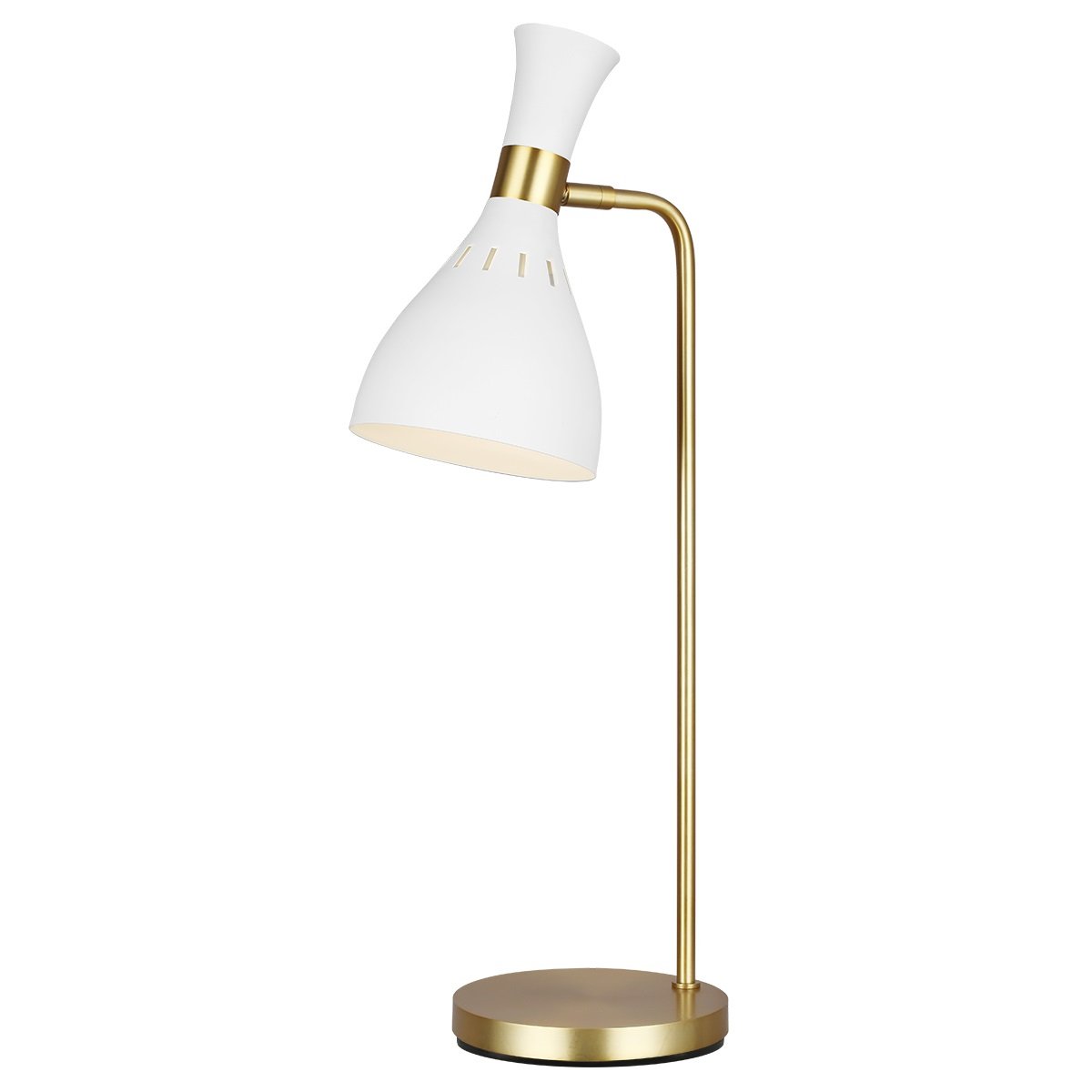 Elstead Lighting Joan 1-Light Tischleuchte Weiss Gold E27 64cm