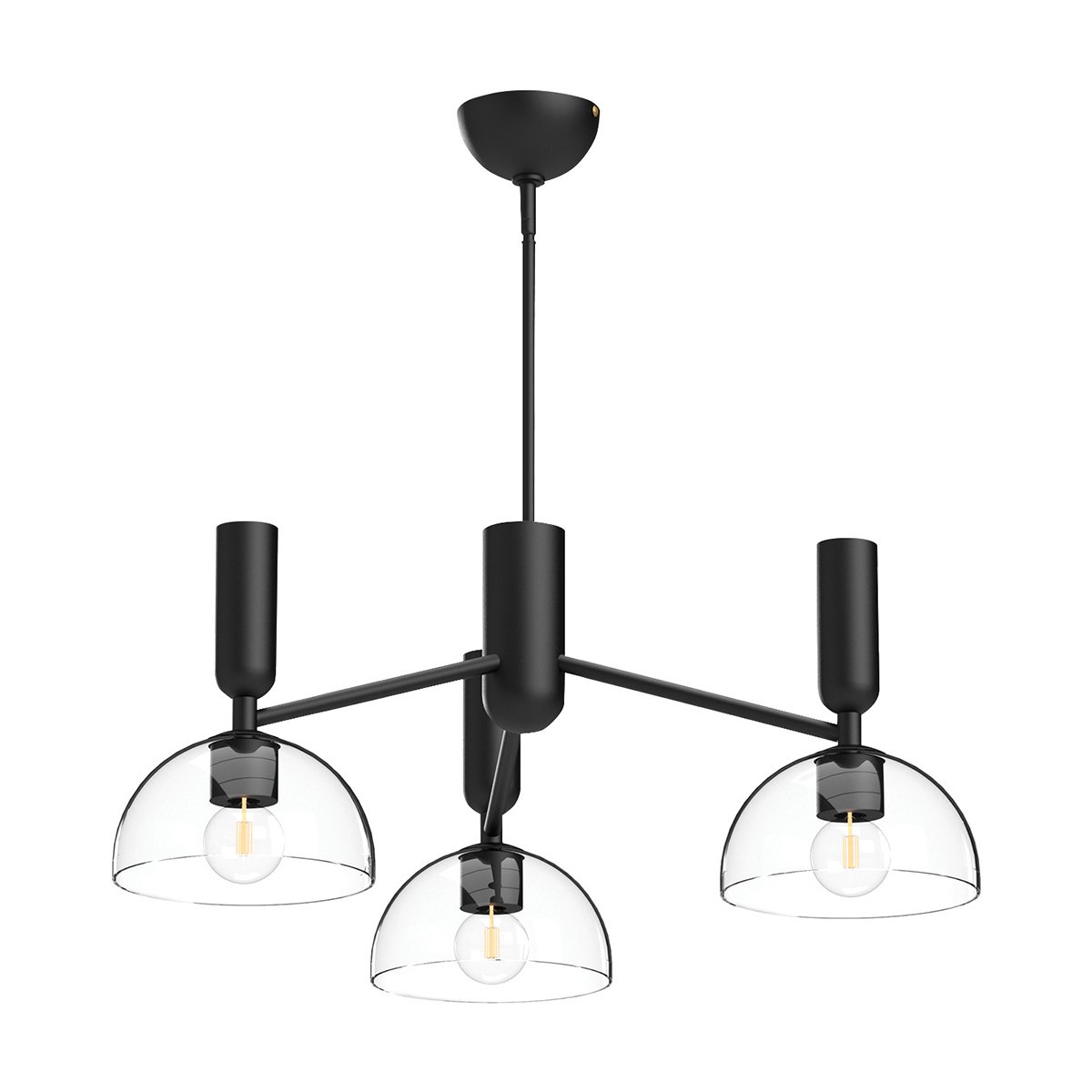 Elstead Lighting Jude Pendelleuchte 3-flammig Schwarz