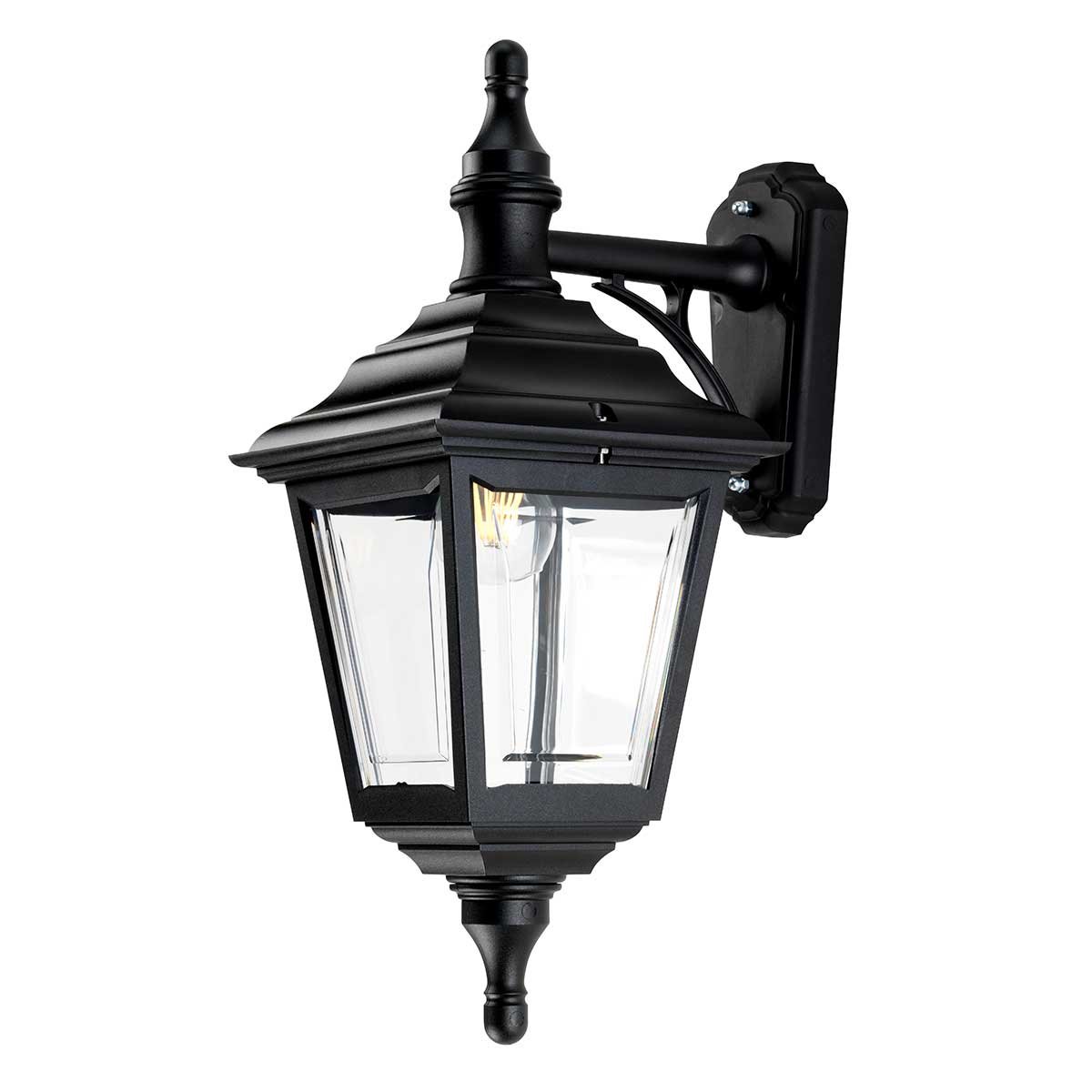 Elstead Lighting Kerry Outdoor 1-Light Wandlaterne 52cm Schwarz E27 IP44