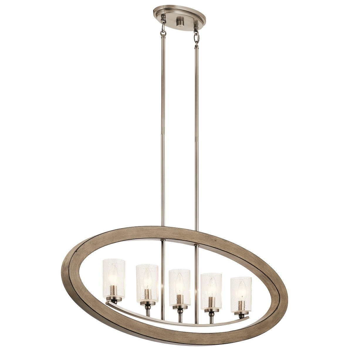 Elstead Lighting Kichler Grand Bank Kronleuchter antik grau 5-flammig
