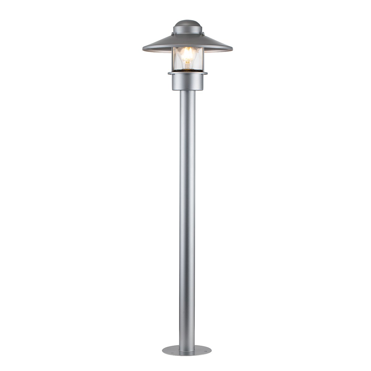 Elstead Lighting Klampenborg Pollerleuchte 1-Light Silber IP44 E27