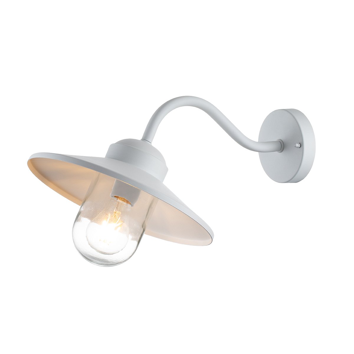 Elstead Lighting Klampenborg Wandleuchte 1-Light Wei� IP44 E27