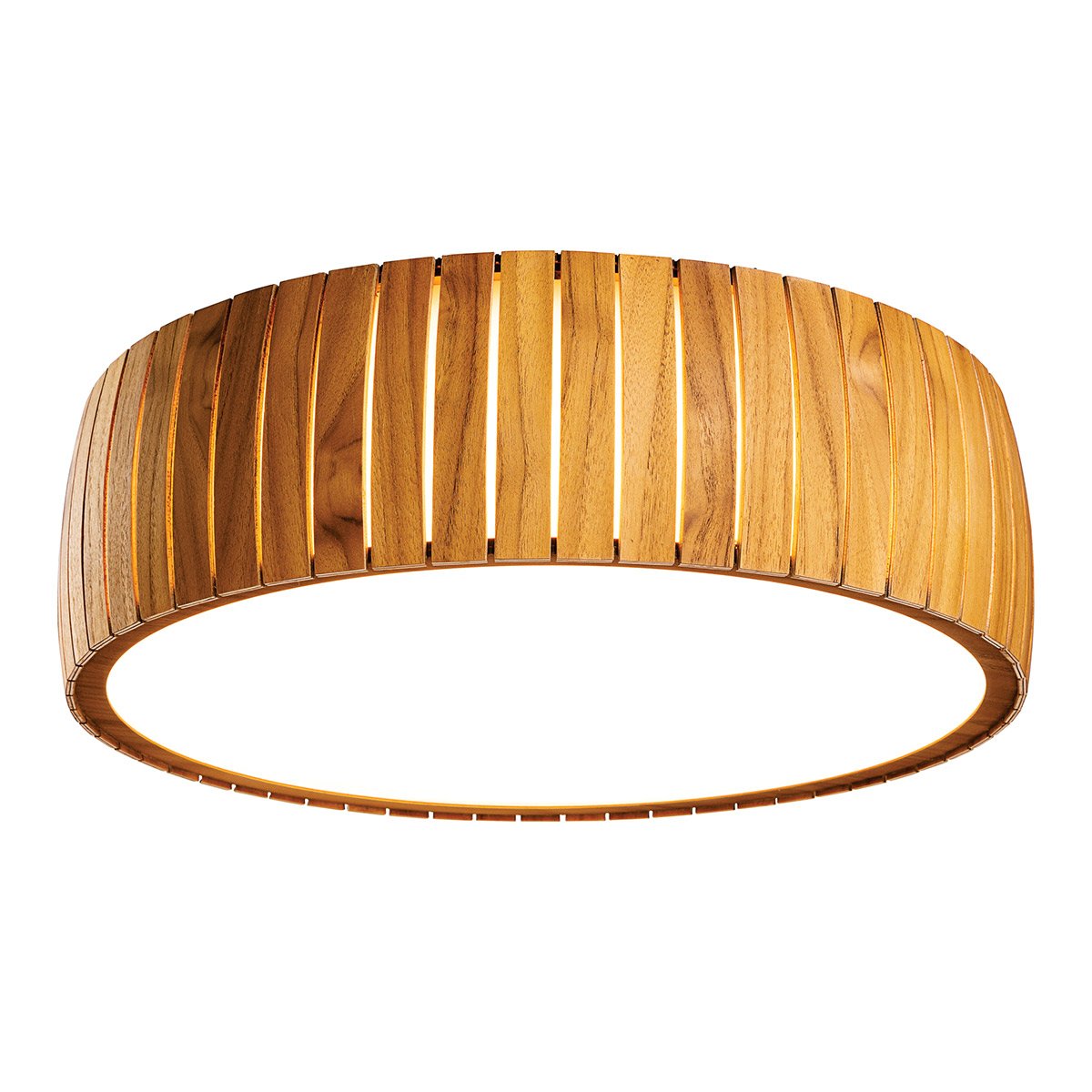 Elstead Lighting LED Deckenleuchte Teakfunier 50cm 3000K