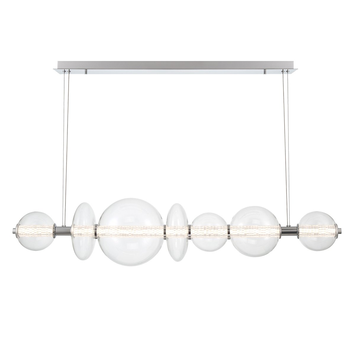 Elstead Lighting LED Pendelleuchte Atomo 7-flammig Chrom poliert 3000K