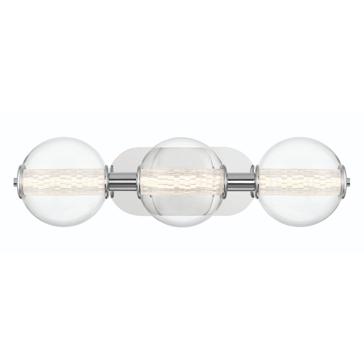 Elstead Lighting LED Wandleuchte Atomo 3-flammig Chrom poliert 3000K