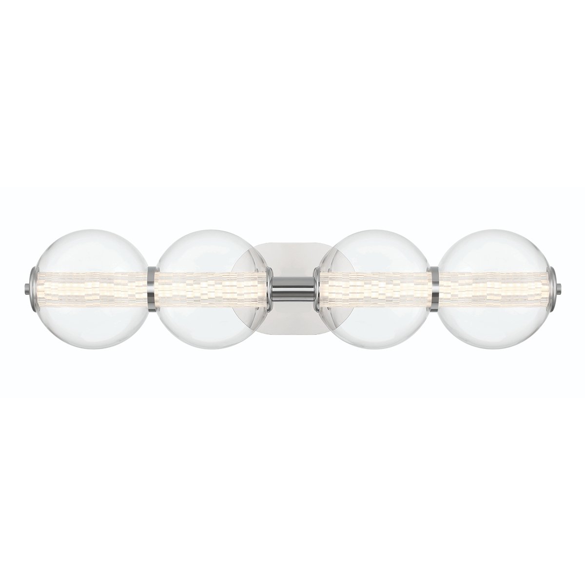 Elstead Lighting LED Wandleuchte Atomo 4-flammig Chrom poliert 3000K
