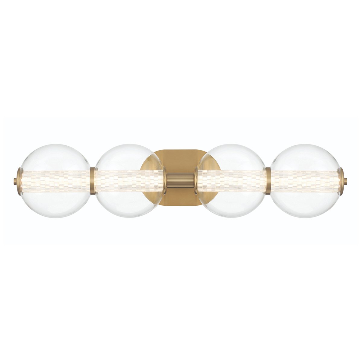 Elstead Lighting LED Wandleuchte Atomo 4-flammig Gold geb�rstet 3000K