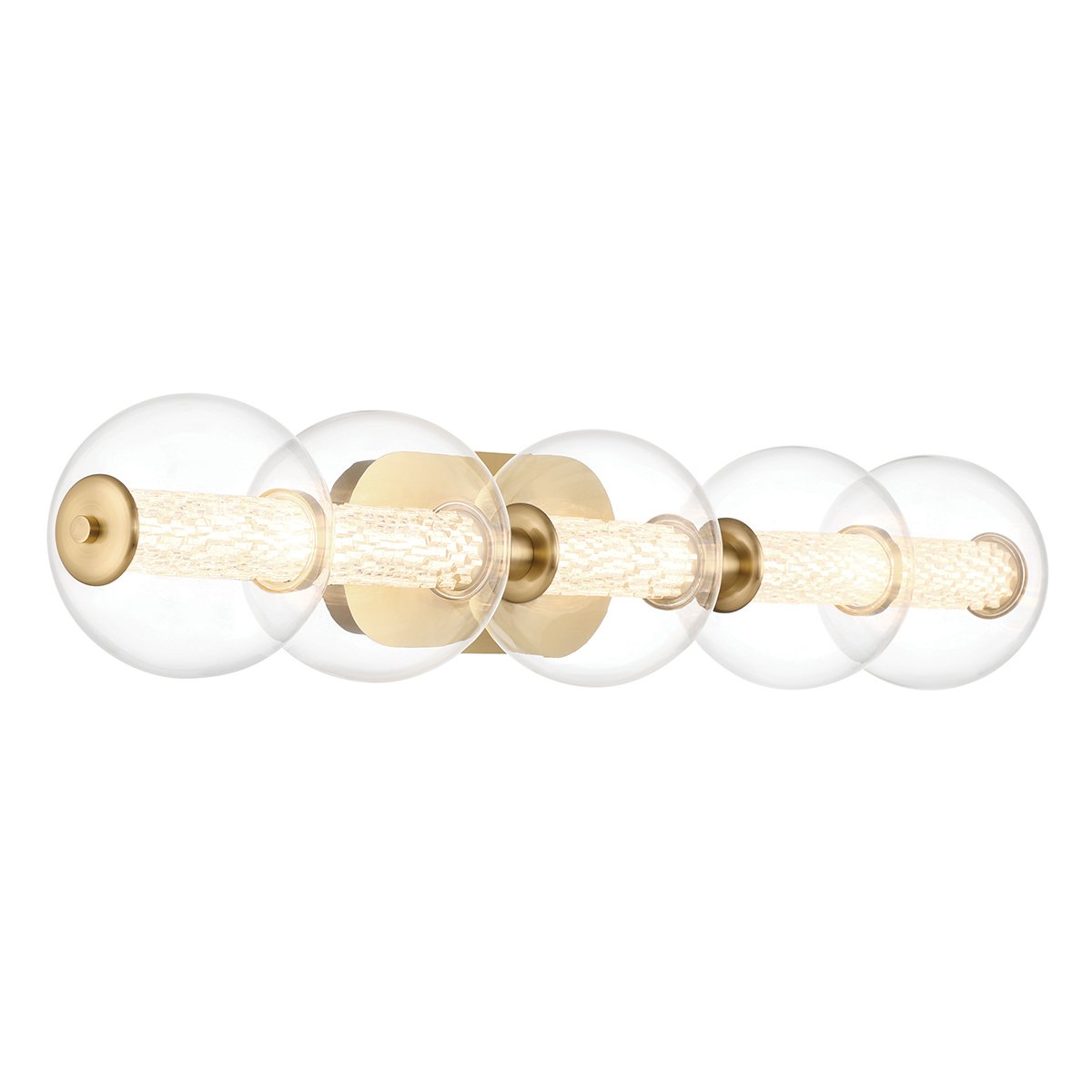 Elstead Lighting LED Wandleuchte Atomo 5-flammig Gold geb�rstet 3000K