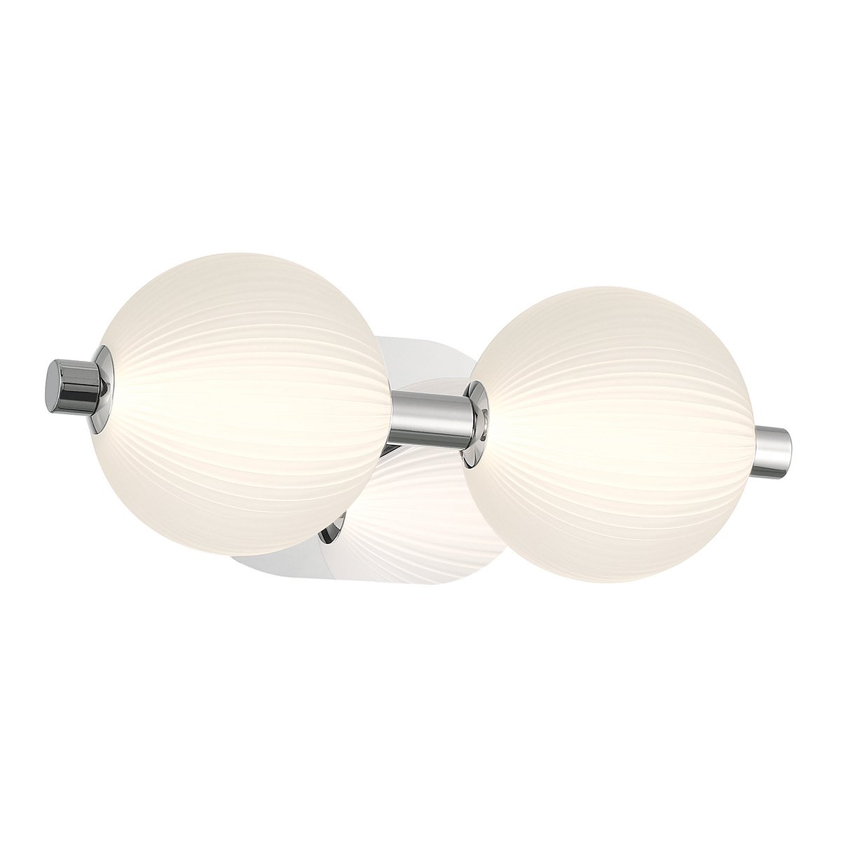 Elstead Lighting LED Wandleuchte Palmas 2-flammig 3000K Poliertes Nickel