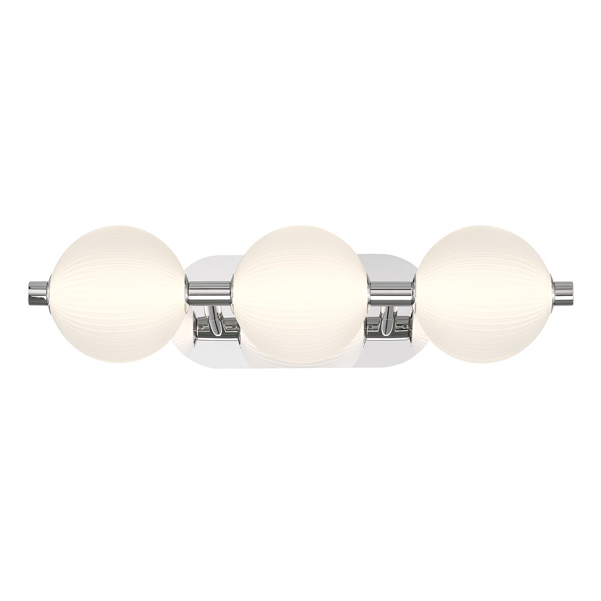 Elstead Lighting LED Wandleuchte Palmas 3-flammig 3000K Poliertes Nickel