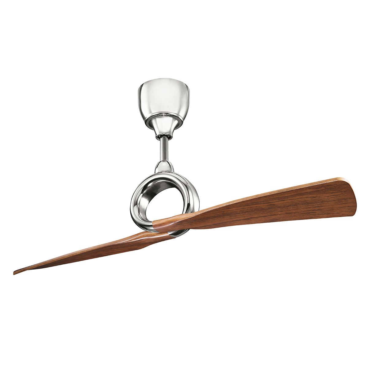 Elstead Lighting Link Deckenventilator Nickel poliert Walnuss