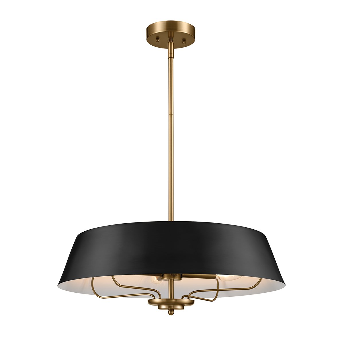 Elstead Lighting Luella Pendelleuchte Duo-Mount 4-Light Messing Schwarz E14