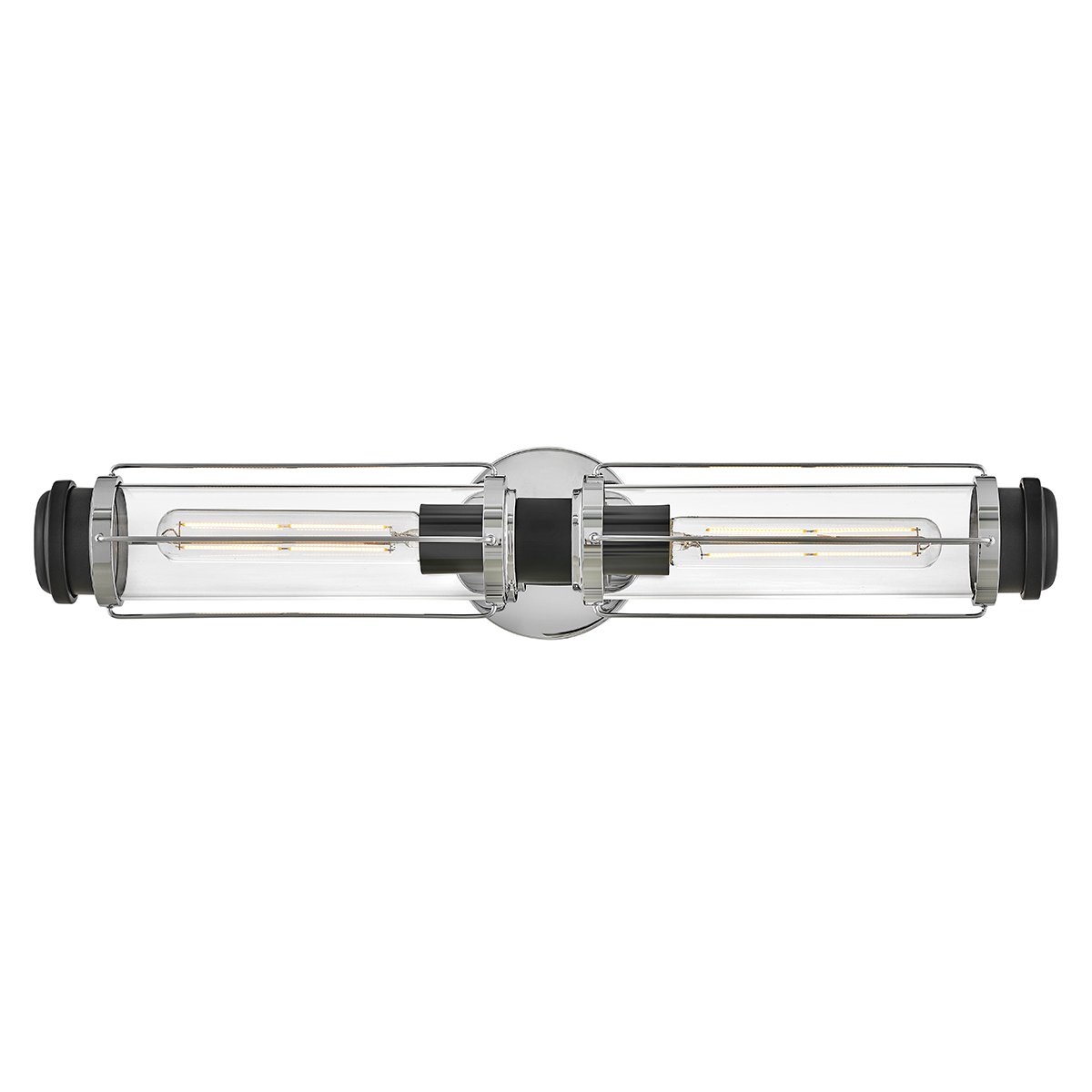 Elstead Lighting Masthead Wandleuchte 2-Light Chrom Schwarz IP44 E27