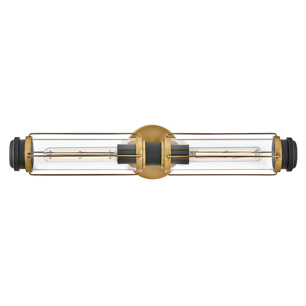 Elstead Lighting Masthead Wandleuchte 2-Light Messing Schwarz IP44 E27