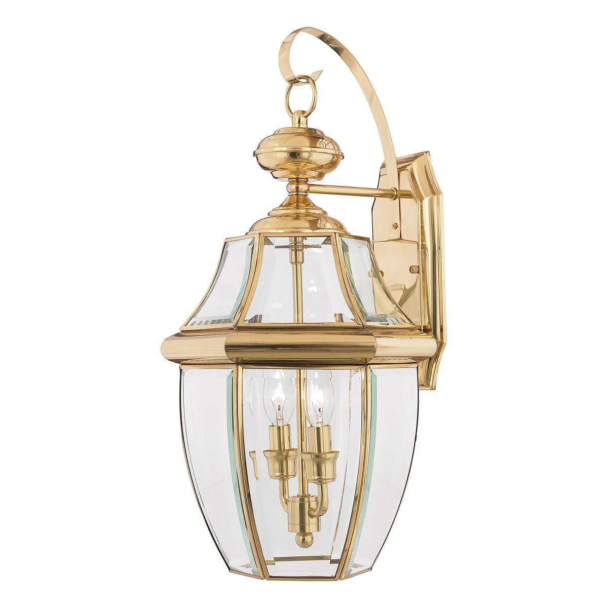 Elstead Lighting Newbury 2 Light Large Wall Lantern Wandleuchte IP44 messing
