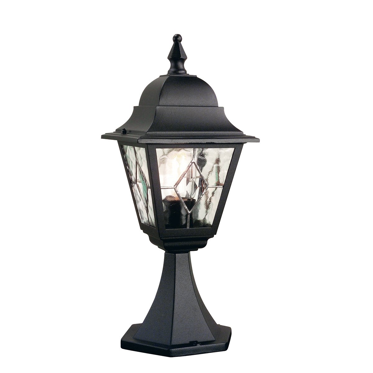 Elstead Lighting Norfolk Outdoor 1-Light Bodenleuchte Schwarz 44cm IP43 E27