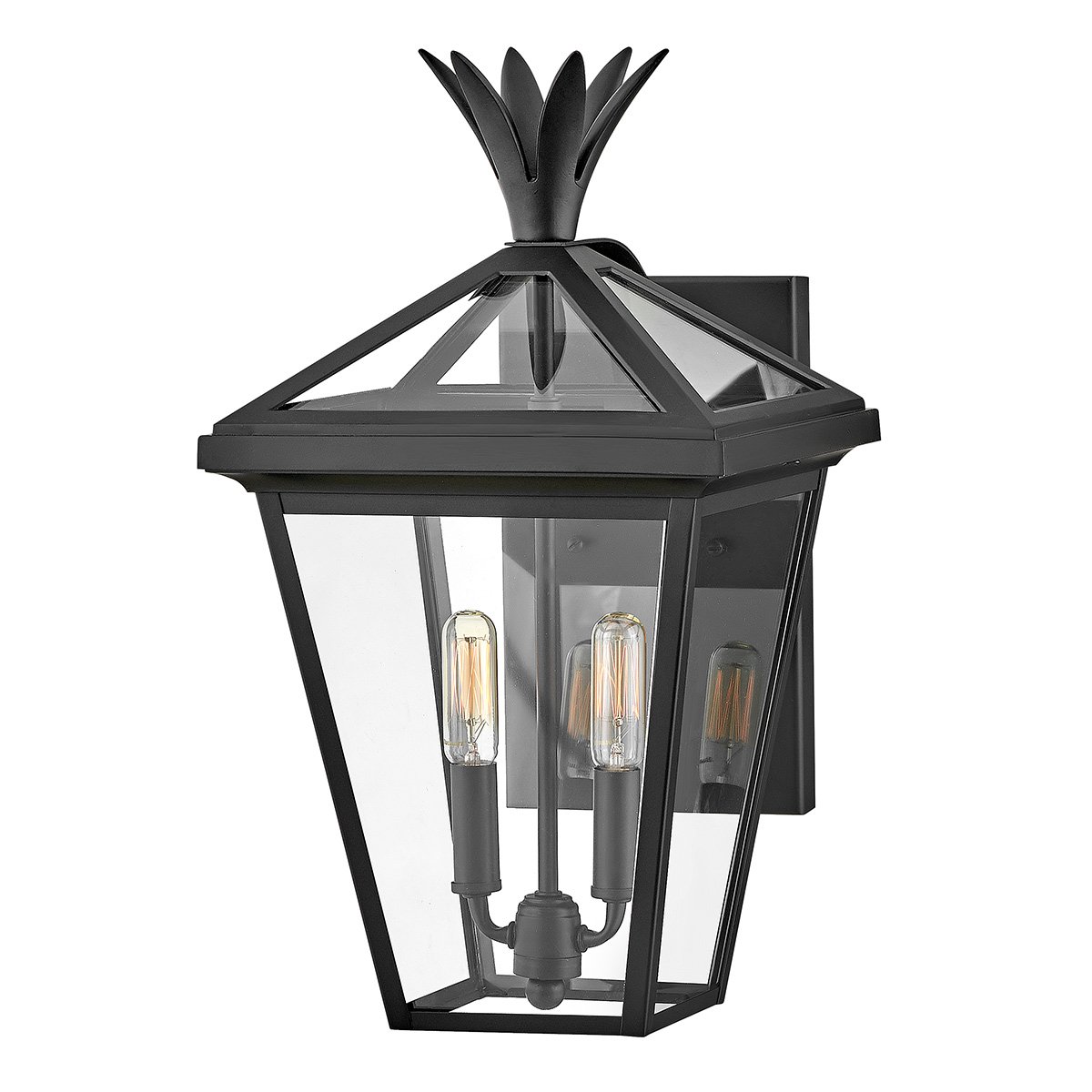 Elstead Lighting Palma Wandleuchte Medium 2-Light Schwarz IP44 E14