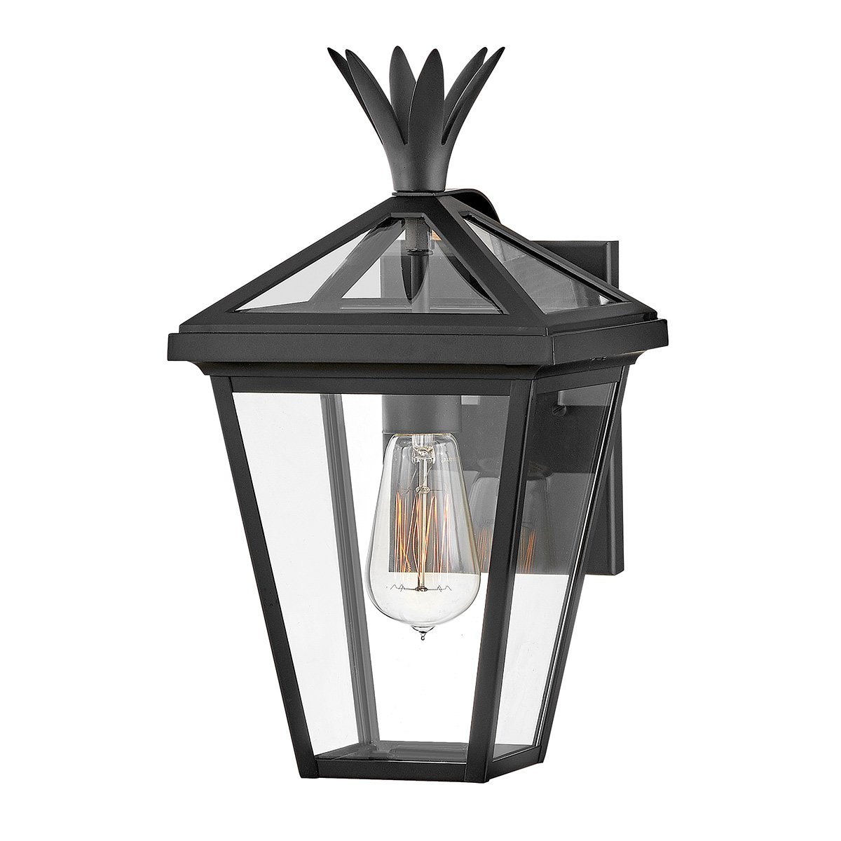 Elstead Lighting Palma Wandleuchte Small 1-Light Schwarz IP44 E27