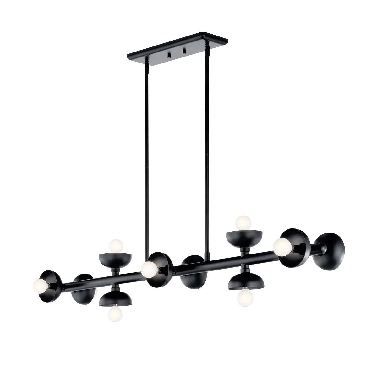 Elstead Lighting Palta Pendelleuchte 10-flammig Satinschwarz E14