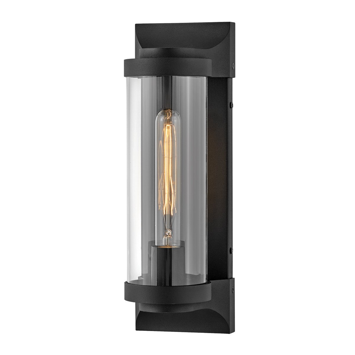 Elstead Lighting Pearson Wandleuchte Medium 1-Light Schwarz IP44 E27