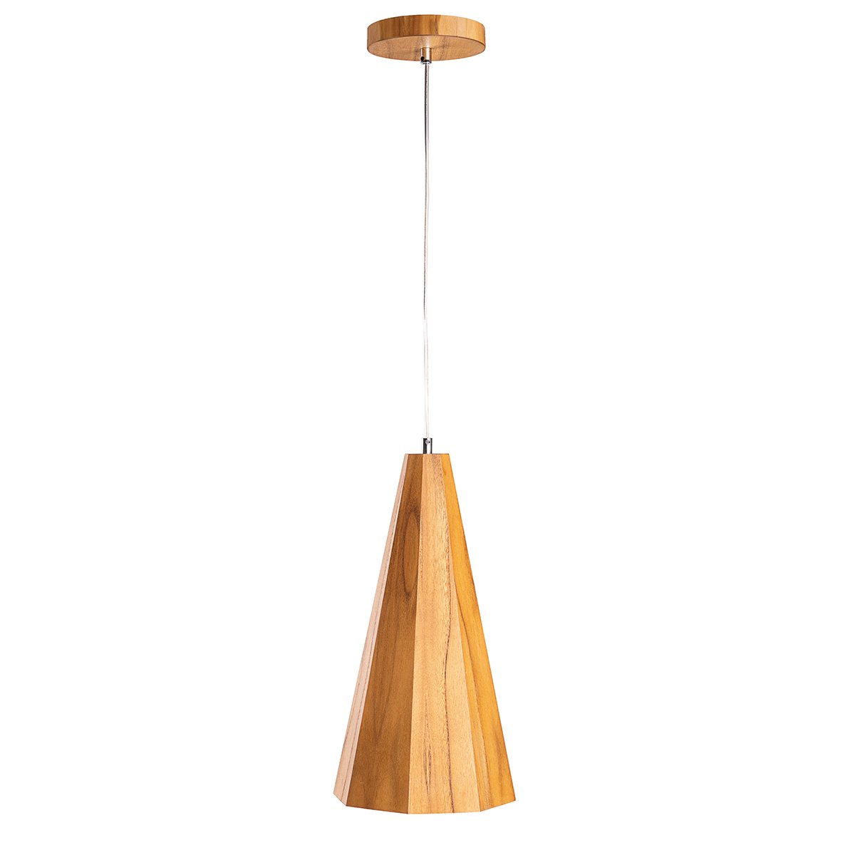 Elstead Lighting Pendelleuchte ANGULAR Teakfurnier E27