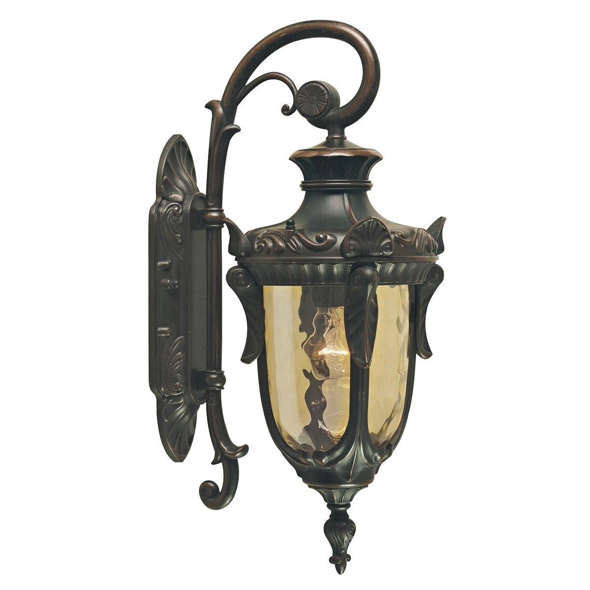 Elstead Lighting Philadelphia Wandleuchte Down Medium 1-Light Altbronze IP44 E27