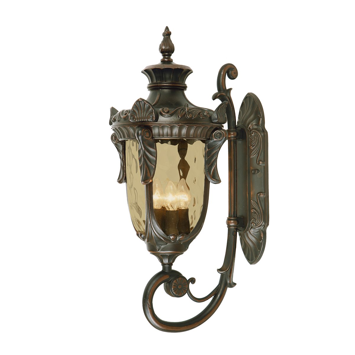 Elstead Lighting Philadelphia Wandleuchte Large 3-Light Altbronze IP44 E14