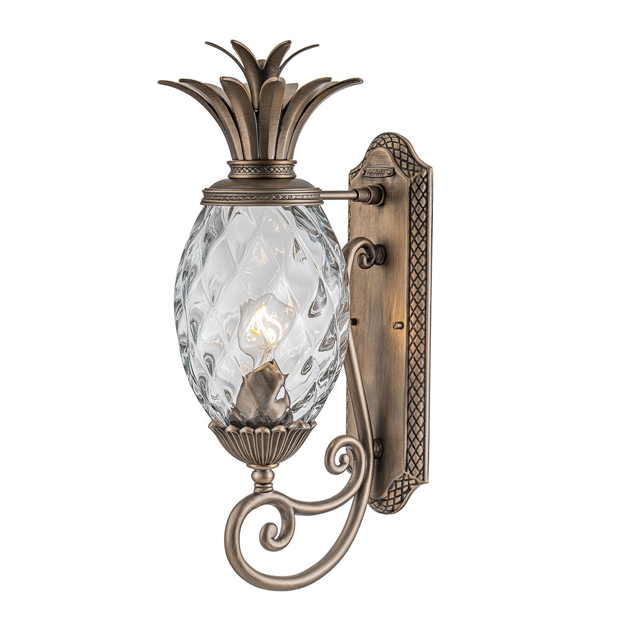 Elstead Lighting Plantation Wandleuchte Medium 1-Light Bronze IP44 E27