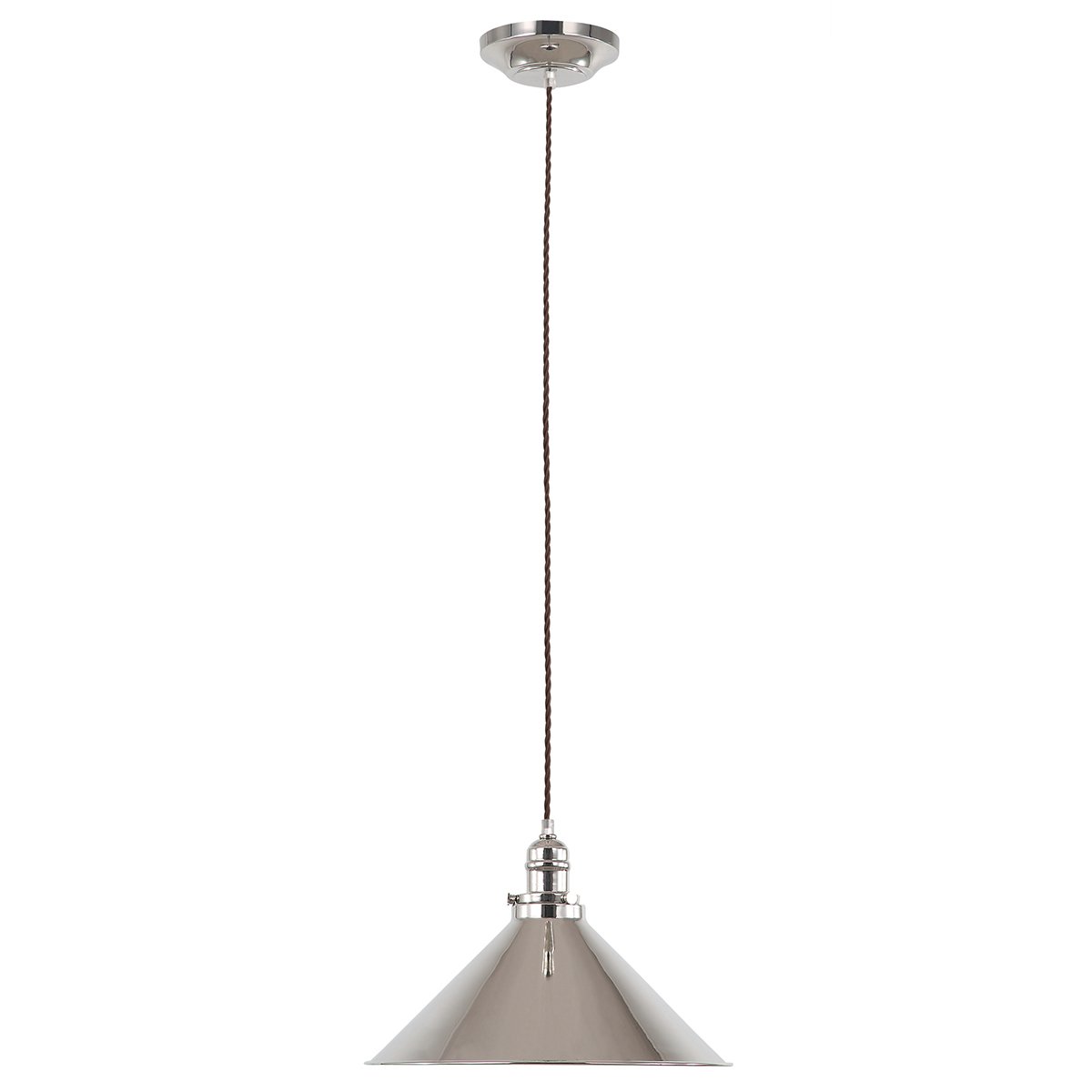 Elstead Lighting Provence 1-Light Pendelleuchte Nickel poliert 1-flammig E27