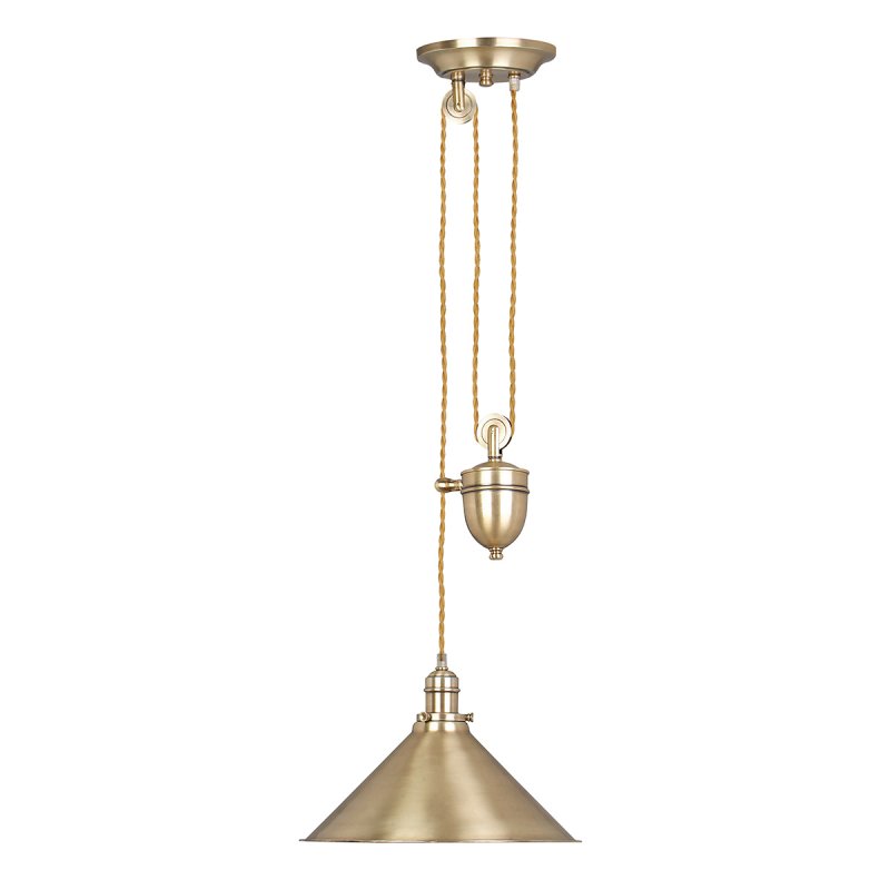 Elstead Lighting Provence 1-Light Rise and Fall Pendelleuchte altmessing