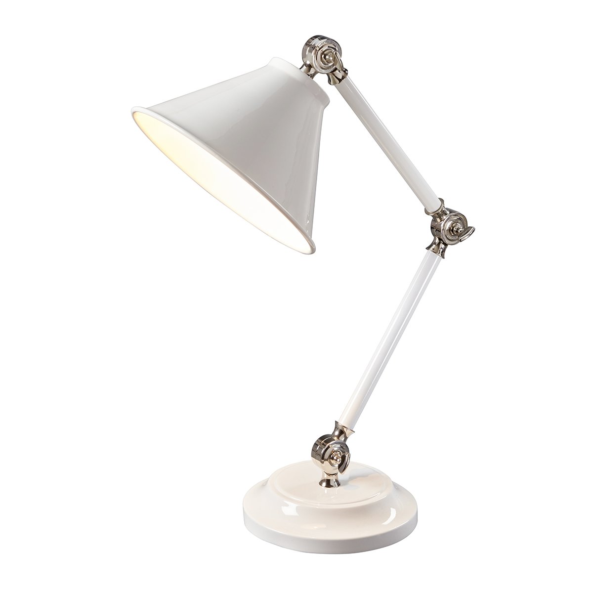 Elstead Lighting Provence Element 1-Light Mini Tischleuchte Weiss 52cm