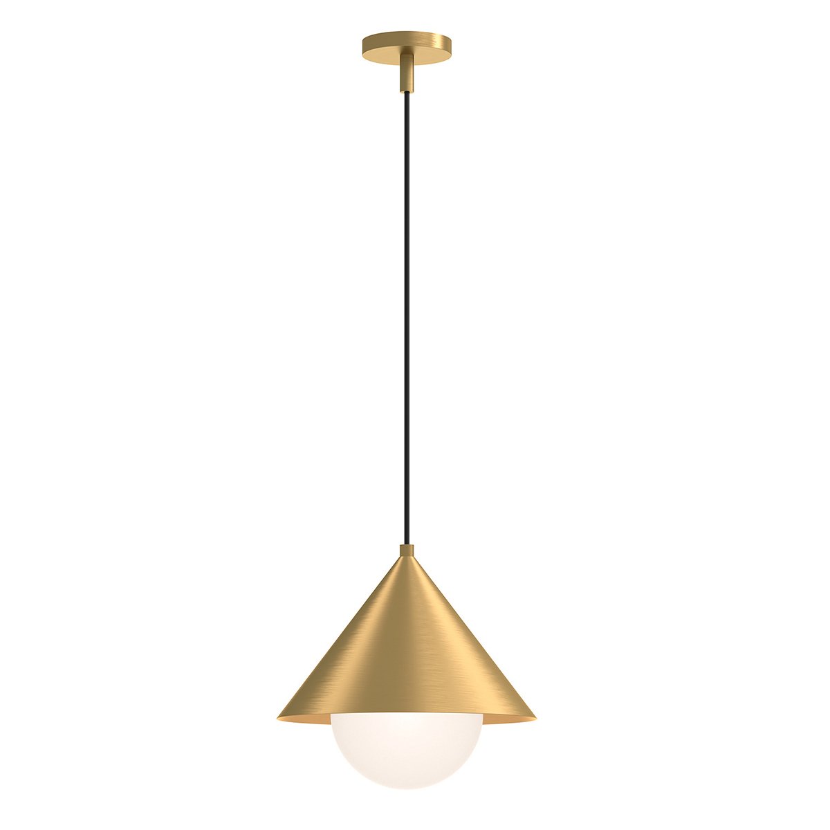 Elstead Lighting Remyck Pendelleuchte 1-flammig Geb�rstetes Gold