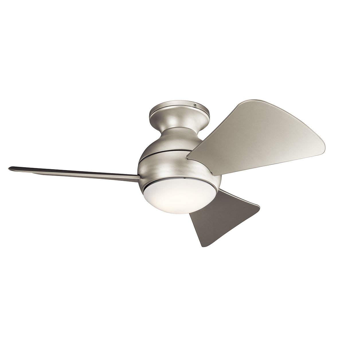 Elstead Lighting Sola Deckenventilator LED nickel geb�rstet