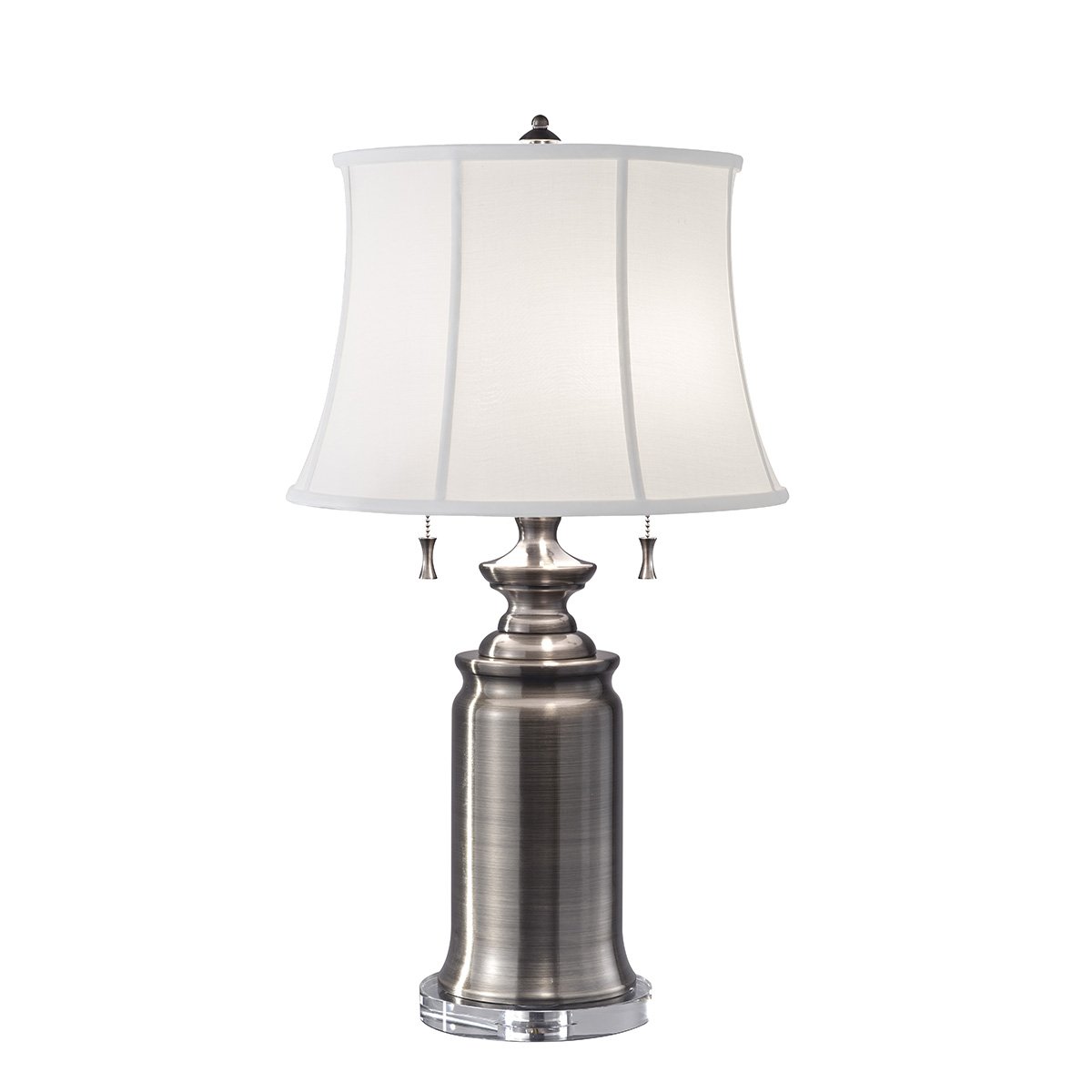 Elstead Lighting Stateroom 2-Light Tischleuchte antikes Nickel 2-flammig E27 69cm