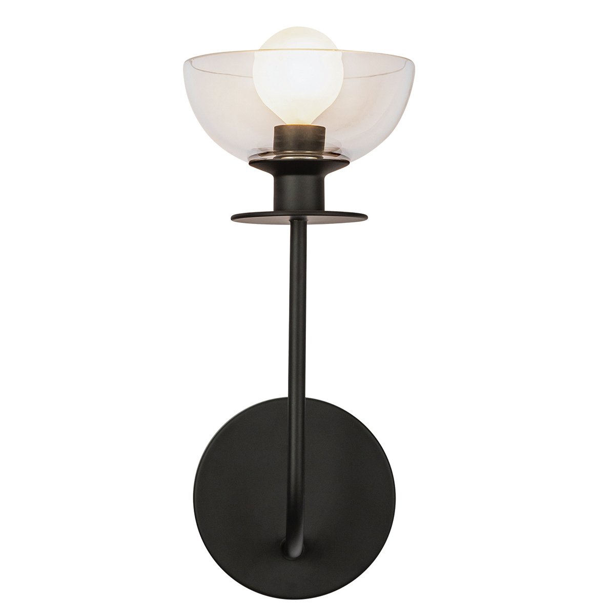 Elstead Lighting Sylvia Wandleuchte 1-flammig Schwarz