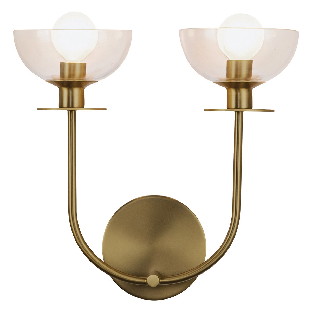 Elstead Lighting Sylvia Wandleuchte 2-flammig Geb�rstetes Gold