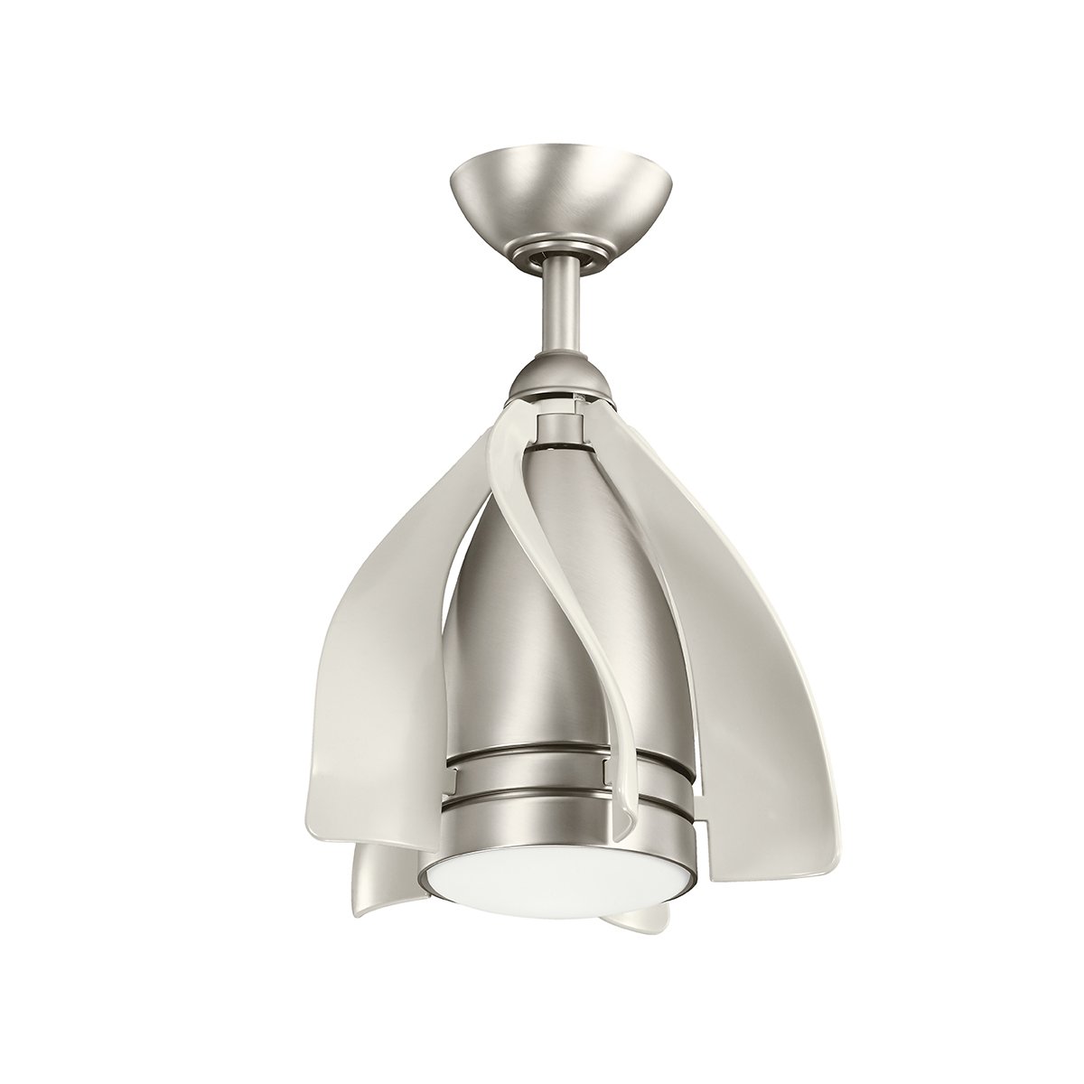 Elstead Lighting Terna Pendelventilator LED nickel geb�rstet