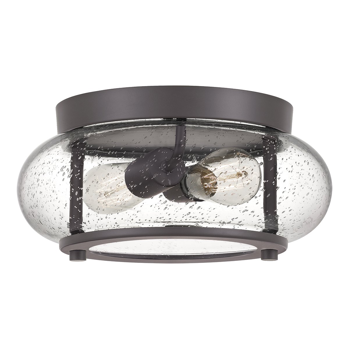 Elstead Lighting Trilogy Deckenleuchte 2-Light Bronze Glas 305mm E27