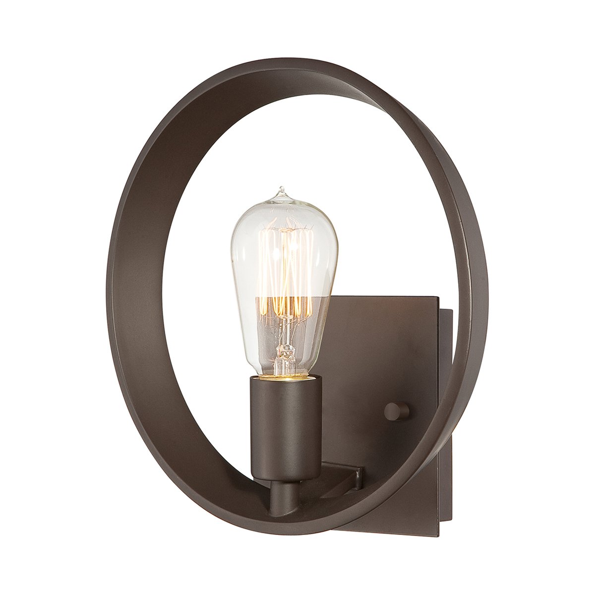 Elstead Lighting Uptown Theatre Row 1-Light Wandleuchte Bronze 1-flammig E27