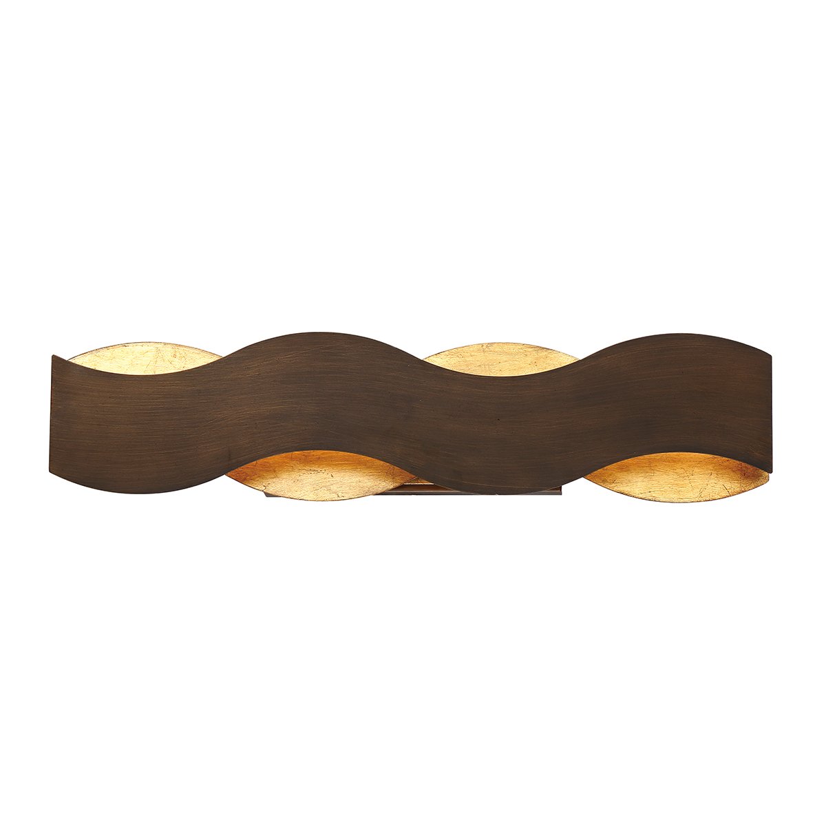 Elstead Lighting Wandleuchte VAUGHAN Bronze und Gold 3000K